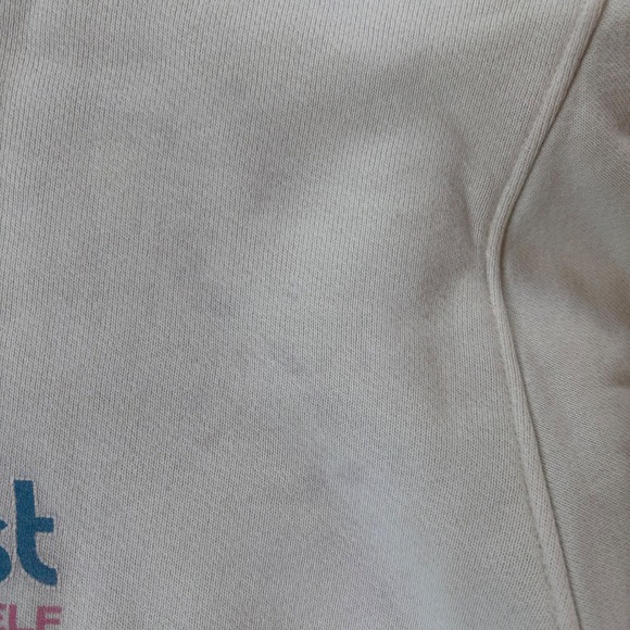 Madhappy Local Optimist Beige Crewneck Sweatshirt Medium Unisex Oversized Yoga - Picture 11 of 12